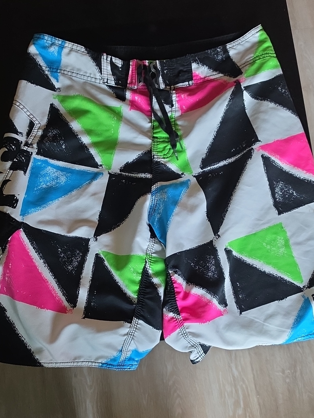 Billabong Vintagr Neon Triangle Board Shorts - Multicolor Size 34